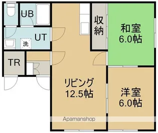ソフィールかねき【2階】の間取り